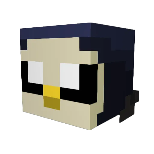 Adamus36012 Minecraft avatar head, 3D render