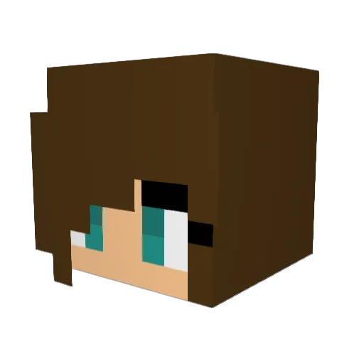AdanKJamal Minecraft avatar head, 3D render