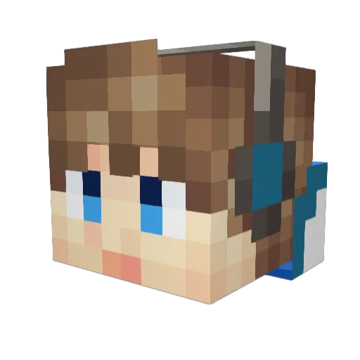 Adan_Peng Minecraft avatar head, 3D render
