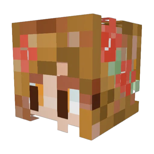 AdanaKnowsBest Minecraft avatar head, 3D render