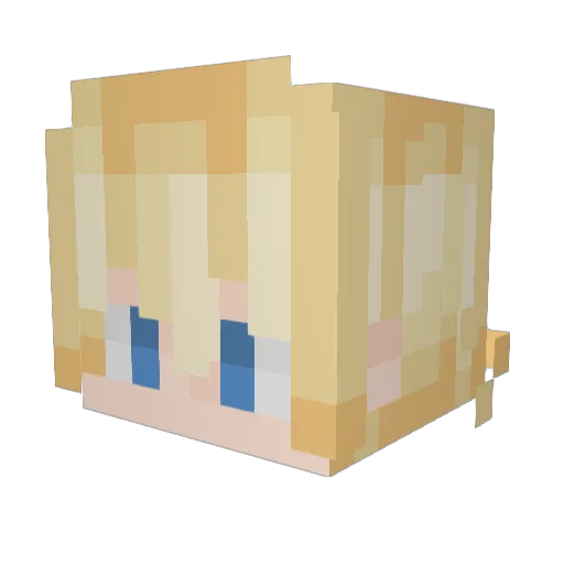 Adanac_ Minecraft avatar head, 3D render