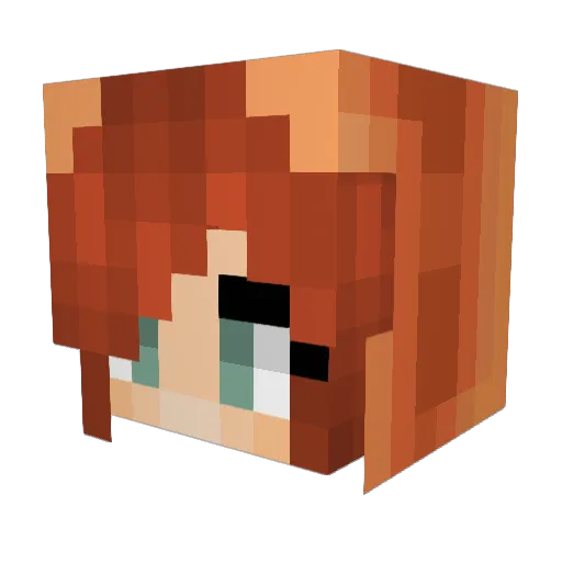 AdanaiR Minecraft avatar head, 3D render