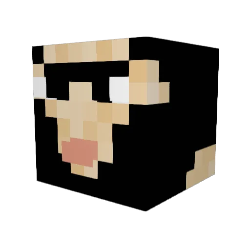 AdanaliMustafa Minecraft avatar head, 3D render