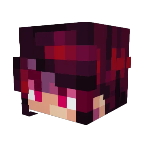Adansworld Minecraft avatar head, 3D render
