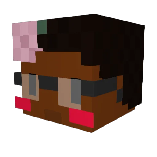 Adapt__ Minecraft avatar head, 3D render