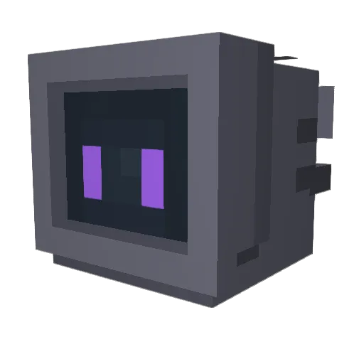 AdaptedDust Minecraft avatar head, 3D render