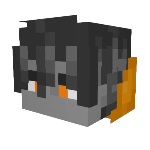 Adaptiv3 Minecraft avatar head, 3D render