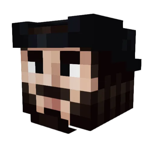 Adaptivx Minecraft avatar head, 3D render