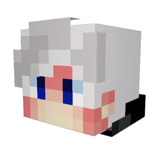 AdarEfe Minecraft avatar head, 3D render