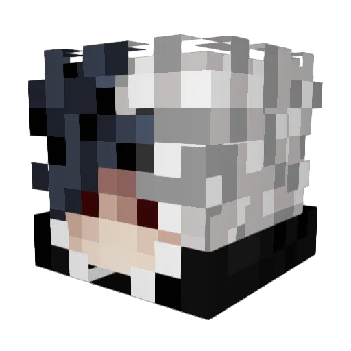 Adarxl Minecraft avatar head, 3D render