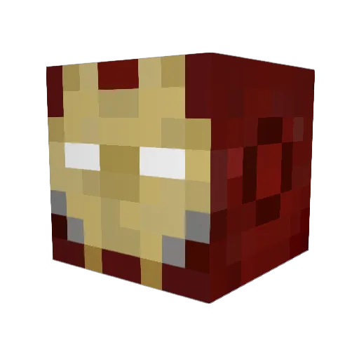Adavat Minecraft avatar head, 3D render