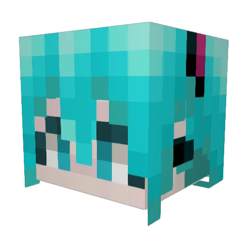 Adawolf03 Minecraft avatar head, 3D render