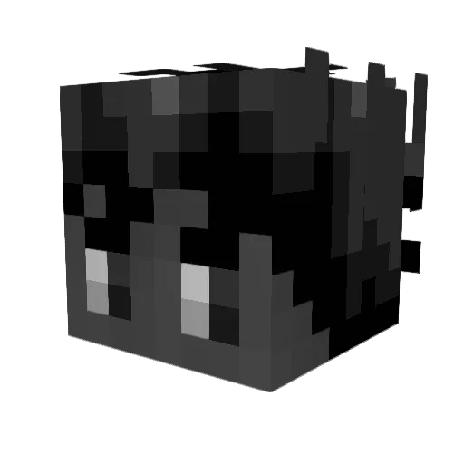 Adax Minecraft avatar head, 3D render