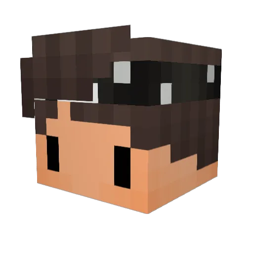 AdayZz Minecraft avatar head, 3D render