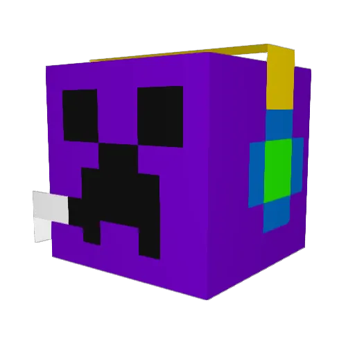 Adayerd3 Minecraft avatar head, 3D render
