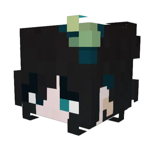 Adbendstern Minecraft avatar head, 3D render