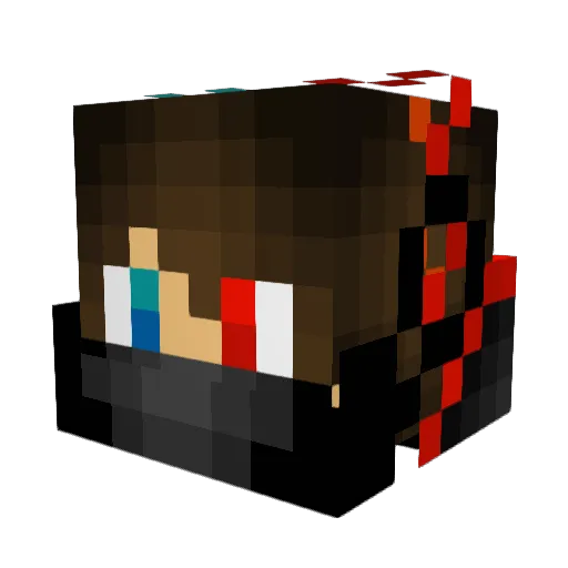 Adcar277 Minecraft avatar head, 3D render