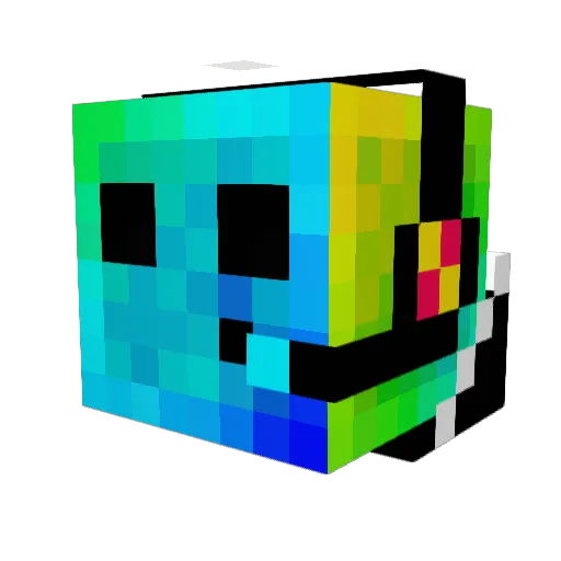 AdckiyDro4ila Minecraft avatar head, 3D render