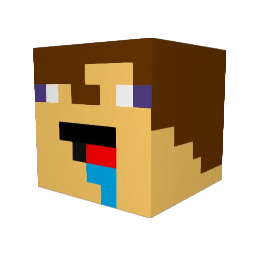 Addaaddelol1 Minecraft avatar head, 3D render