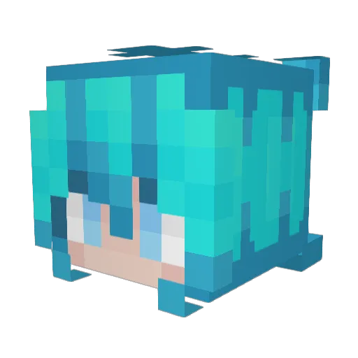 AddableBreak681 Minecraft avatar head, 3D render