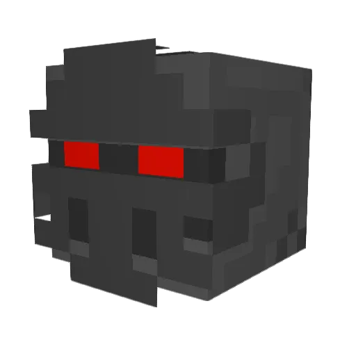 AddamsYuen Minecraft avatar head, 3D render