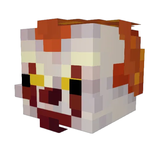 Addbar Minecraft avatar head, 3D render