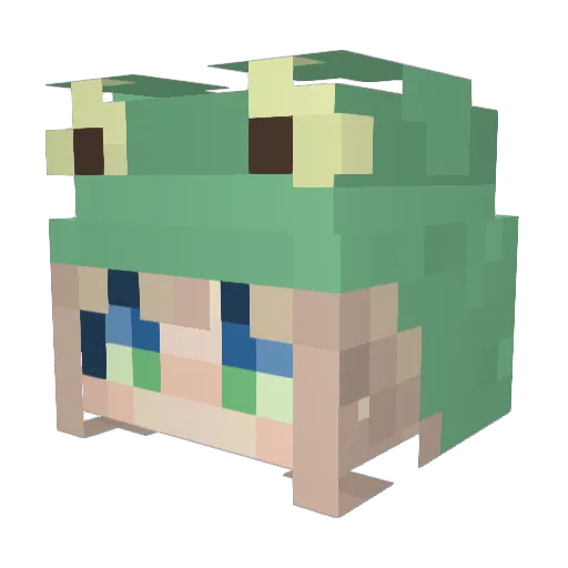 Addcool Minecraft avatar head, 3D render