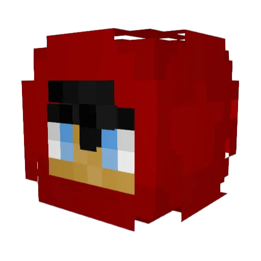 Adde321 Minecraft avatar head, 3D render