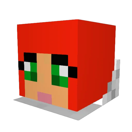 Adde_LoL Minecraft avatar head, 3D render