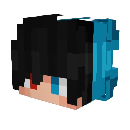 AdderMuis Minecraft avatar head, 3D render