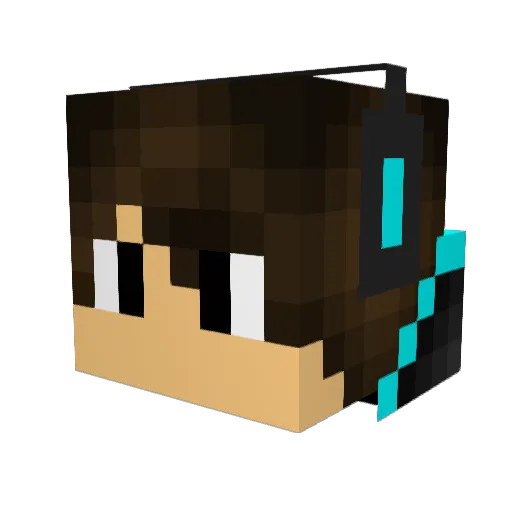 Addex12 Minecraft avatar head, 3D render