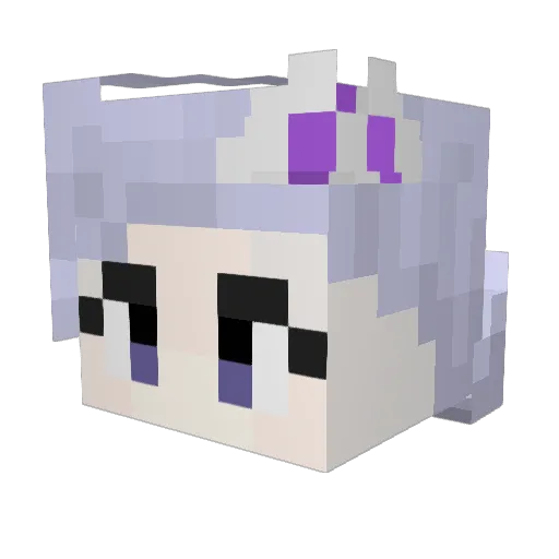 Addhre Minecraft avatar head, 3D render