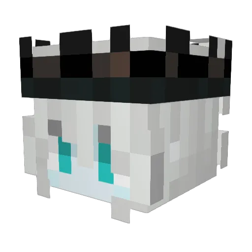 Addi127 Minecraft avatar head, 3D render