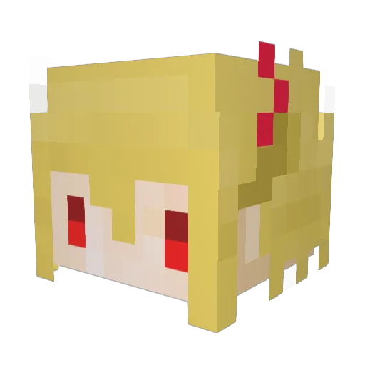 Addi1609 Minecraft avatar head, 3D render