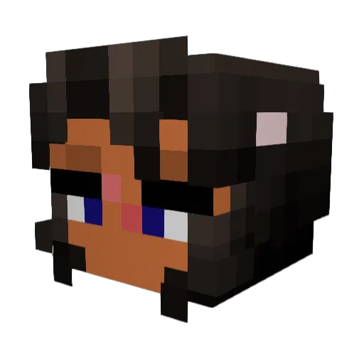 AddiFroth Minecraft avatar head, 3D render