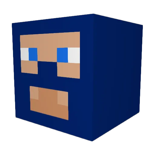 AddiKrist Minecraft avatar head, 3D render
