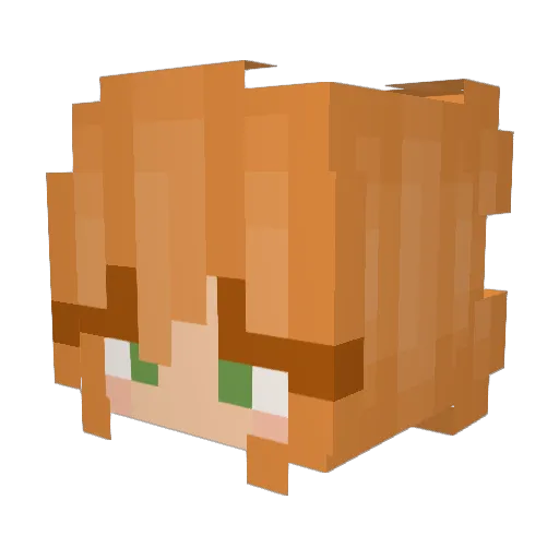 AddictedToLipton Minecraft avatar head, 3D render