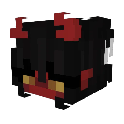 Addicted_zz Minecraft avatar head, 3D render