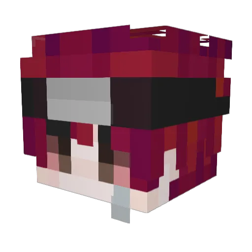 AddictiveO_x Minecraft avatar head, 3D render