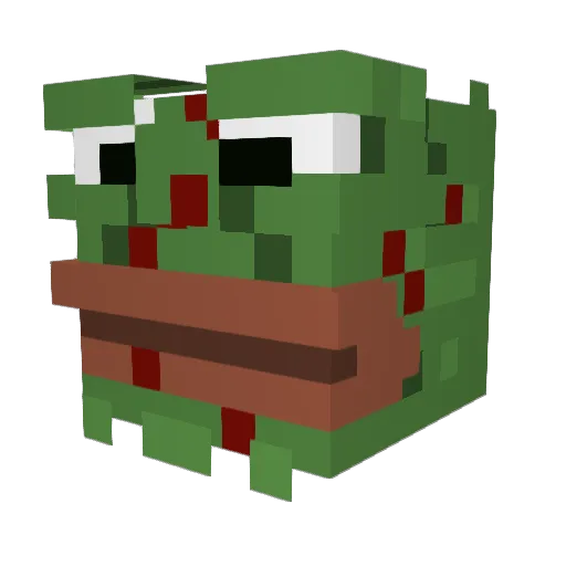 Addicus3802 Minecraft avatar head, 3D render