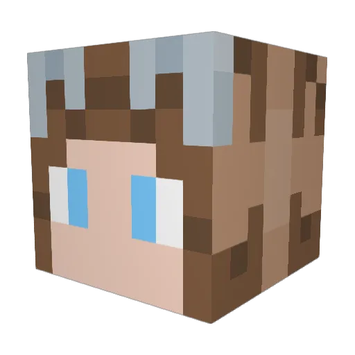 Addie1208 Minecraft avatar head, 3D render