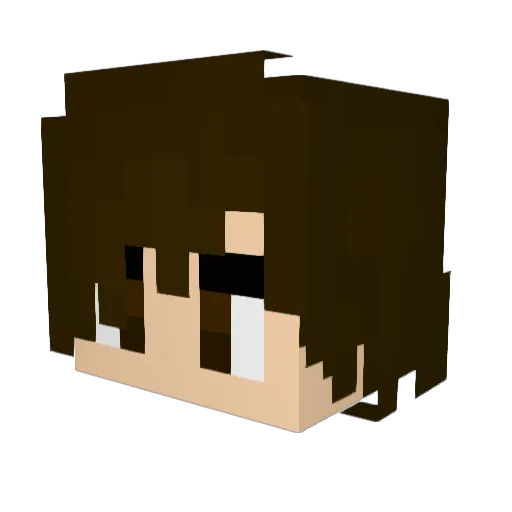 AddieCozmos Minecraft avatar head, 3D render