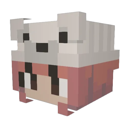 Addie_Elizabeth Minecraft avatar head, 3D render