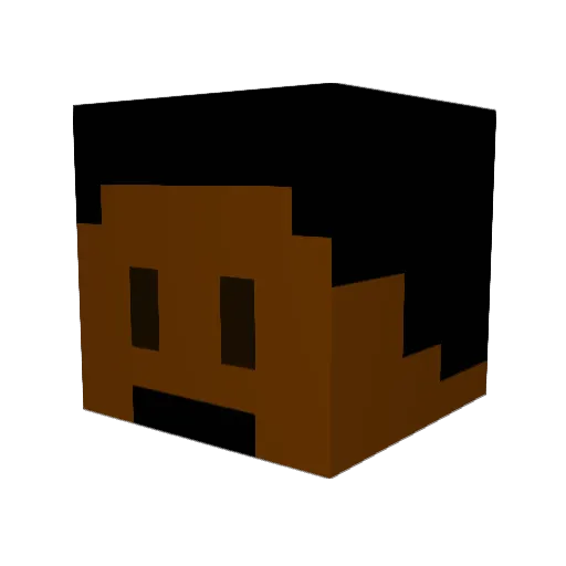 AddisonRC Minecraft avatar head, 3D render