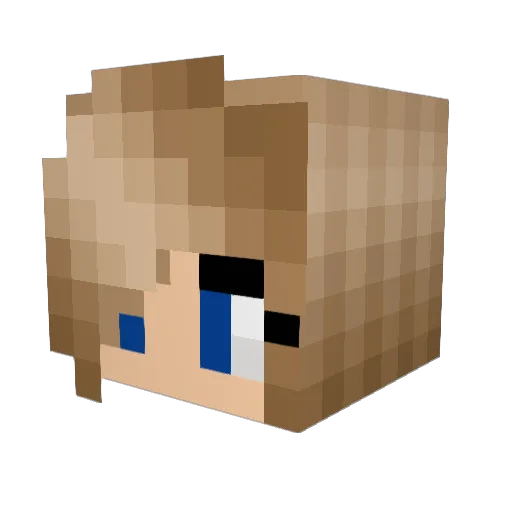 AddisonX Minecraft avatar head, 3D render