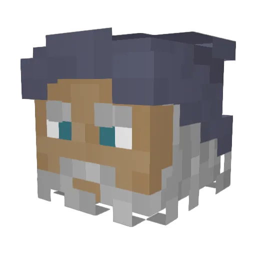 Addixxion Minecraft avatar head, 3D render