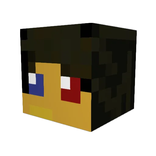 Addo__ Minecraft avatar head, 3D render