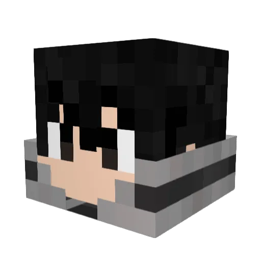 Addvision Minecraft avatar head, 3D render