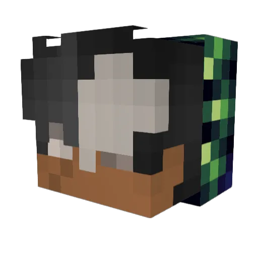 Addy2130 Minecraft avatar head, 3D render