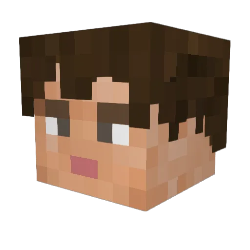 AddyDaddyontop Minecraft avatar head, 3D render